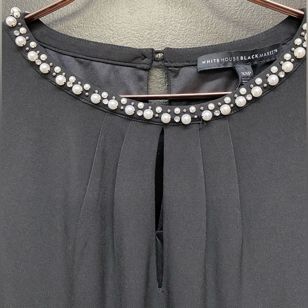 WHITE HOUSE BLACK MARKET simple black dress !!! - Picture 6 of 16